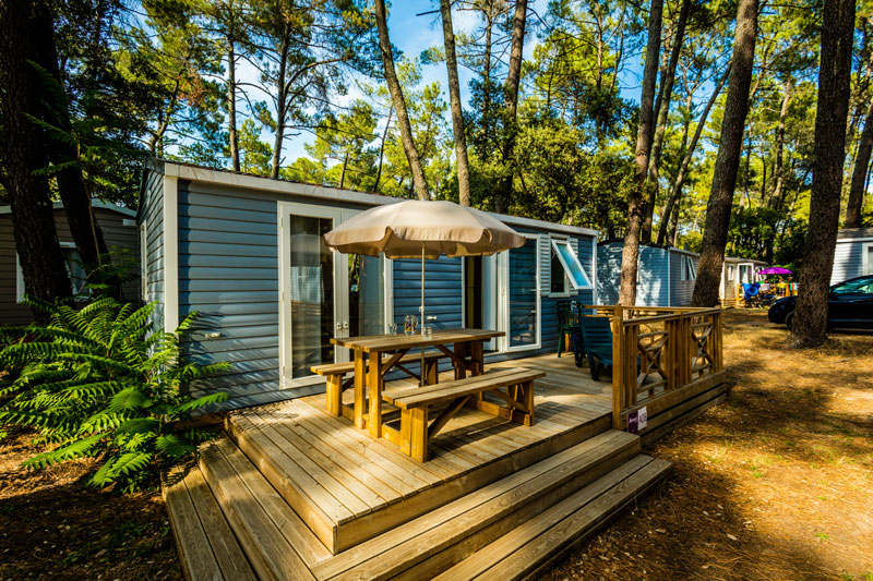 Photo d'un mobile-home avec terrasse catgorie Cosy