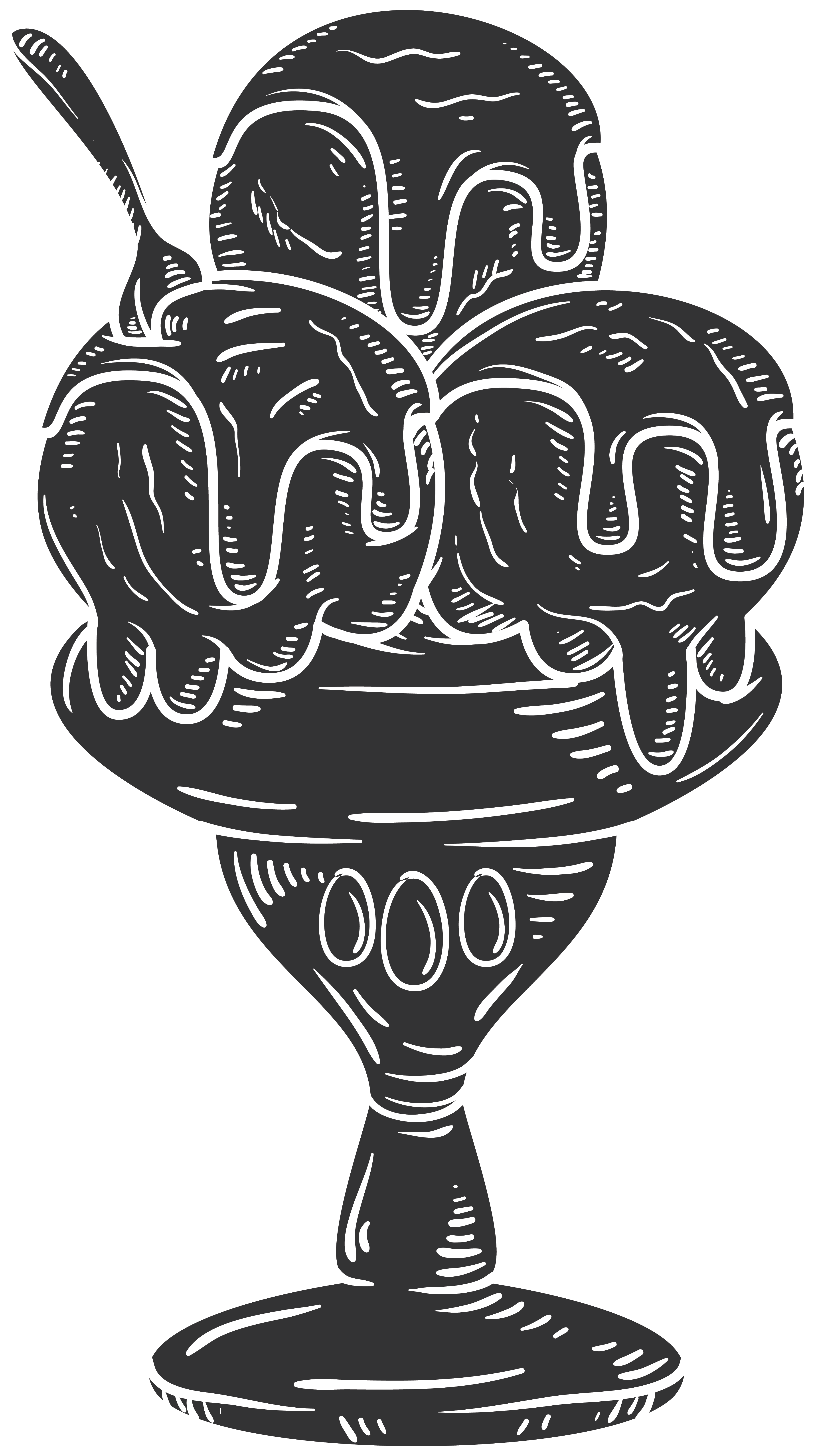 Dessin reprsentant une coupe glace