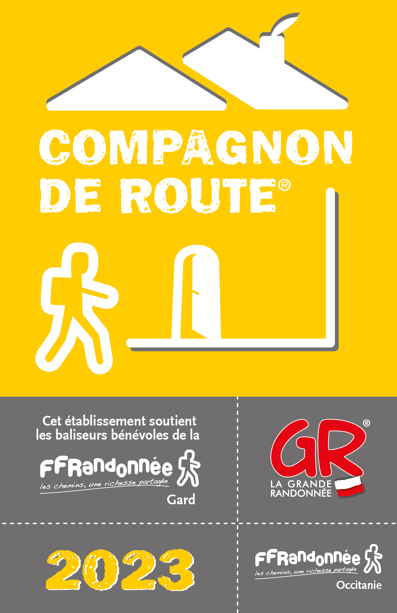 Logo compagnons de route ff randonnée