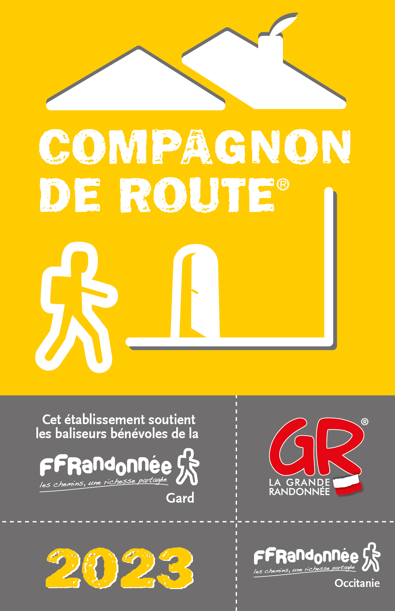 Logo compagnons de route ff randonne